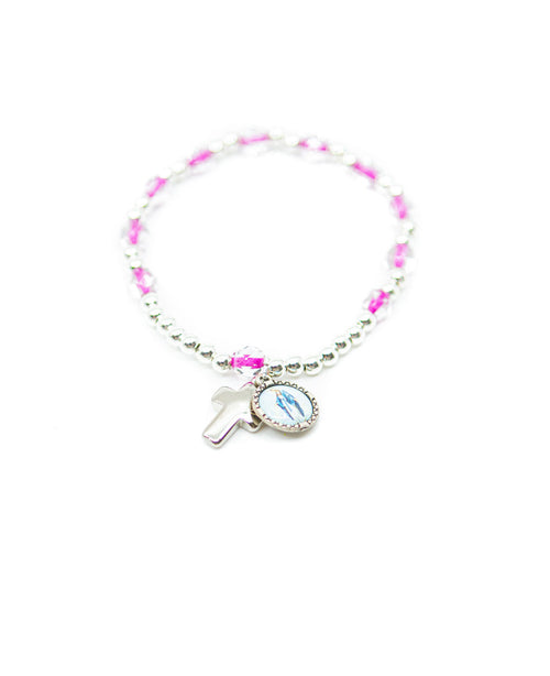 Armband "Maria" pink – Detailansicht