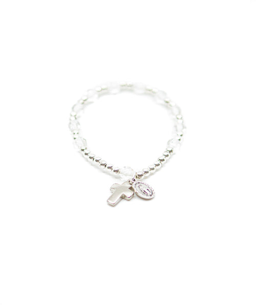 Armband "Maria" transparent – Detailansicht