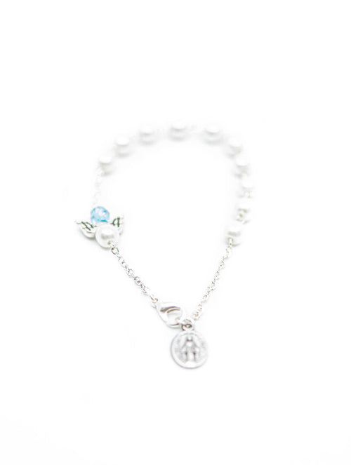 Armkette "Engel" blau (Modeschmuck) – Detailansicht